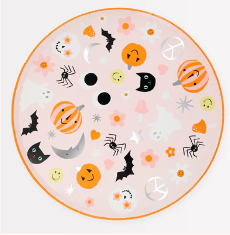 Groovy Halloween Icon Dinner Plates (x 8)
