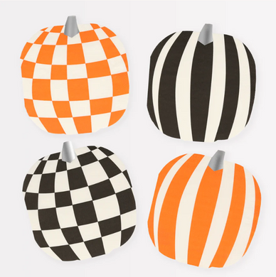 Mod Pattern Pumpkin Napkins (x 16)