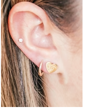 Greek Heart Earrings