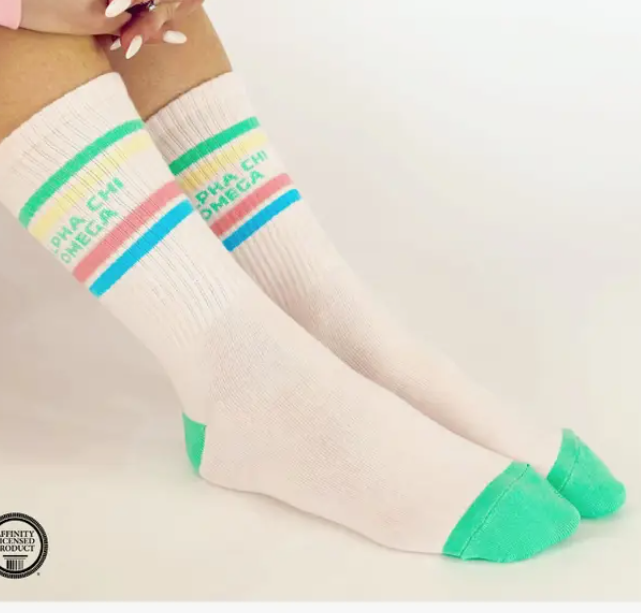 Greek Prep Socks