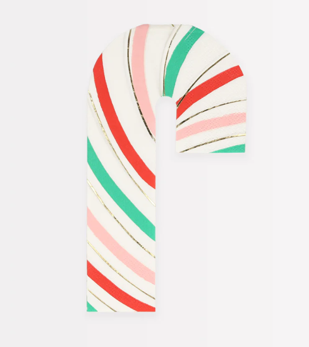 Stripy Candy Cane Napkins