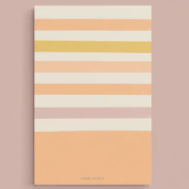 pink stripes notepad