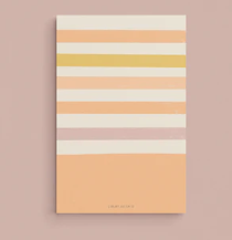 pink stripes notepad