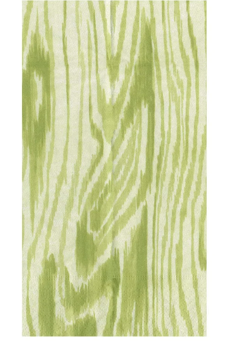 Woodgrain Moss Green Guest Towel