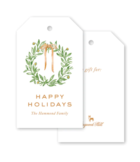 FLORA WREATH GIFT TAGS