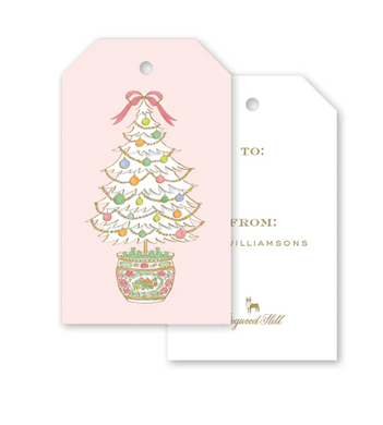 FAMILLE ROSE MEDALLION TREE GIFT TAGS