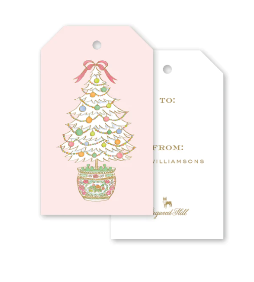 FAMILLE ROSE MEDALLION TREE GIFT TAGS