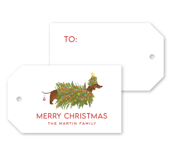 DOXIE CHRISTMAS GIFT TAGS
