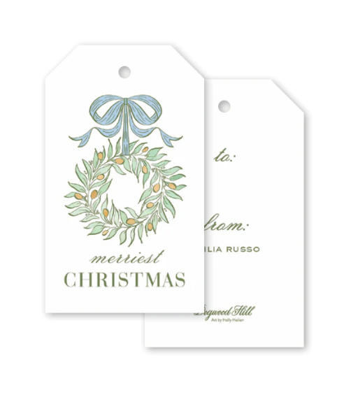 CAPRI WREATH GIFT TAGS