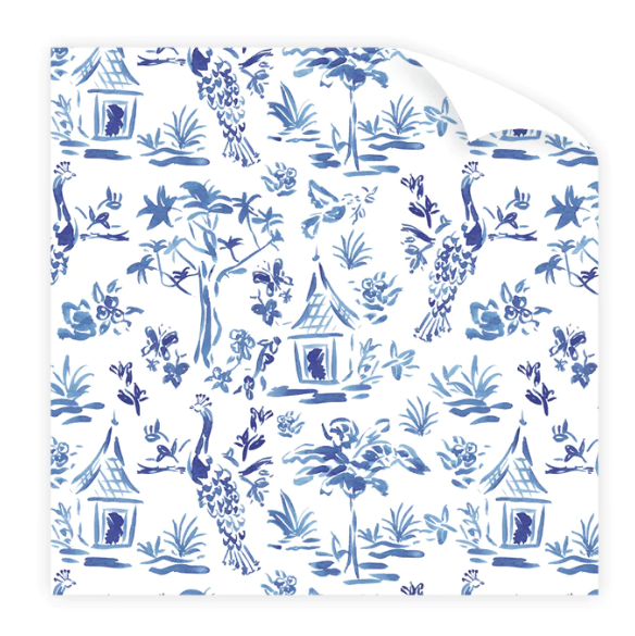 BLUE TOILE WRAPPING PAPER ROLL