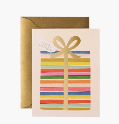 Feliz Birthday Present Card