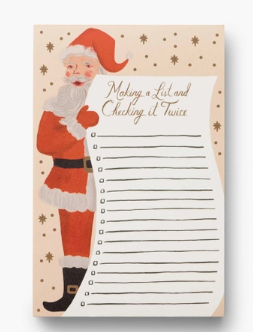 Santa's List Notepad