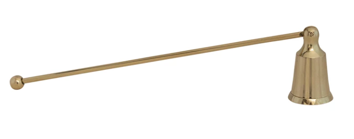 Brass Candle Snuffer, Gold Finish