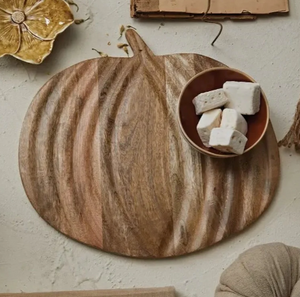 Pumpkin Mango Wood Cutting Board