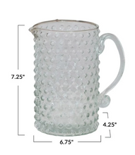 Load image into Gallery viewer, Hand-Blown Glass Hobnail Pitcher | 42oz