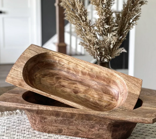 Wooden Dough Bowl