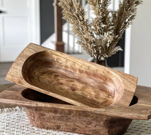 Load image into Gallery viewer, Wooden Dough Bowl