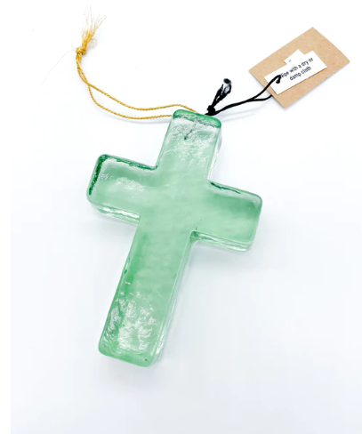 Glass Hanging Cross