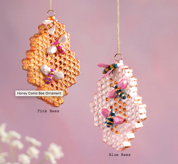 Honey Comb Bee Ornament