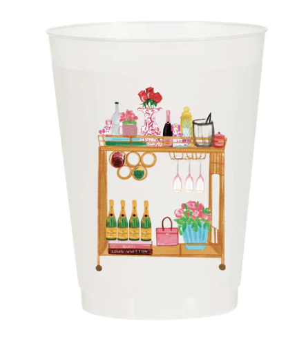 Christmas Bar Cart Cups