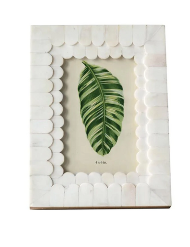 Scallop Bone Picture Frame