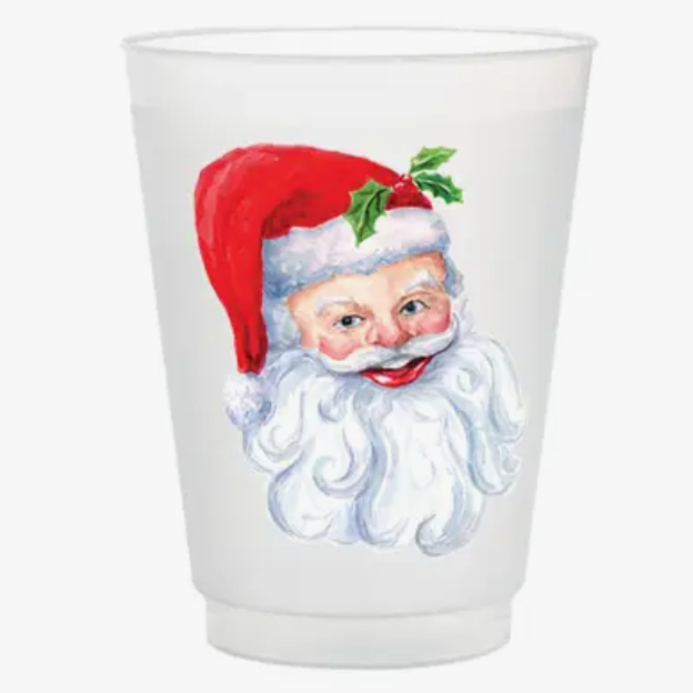 Santa Frosted Cups