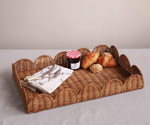 Rattan Rectangular Tray