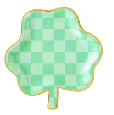 Checkered Clover Plate