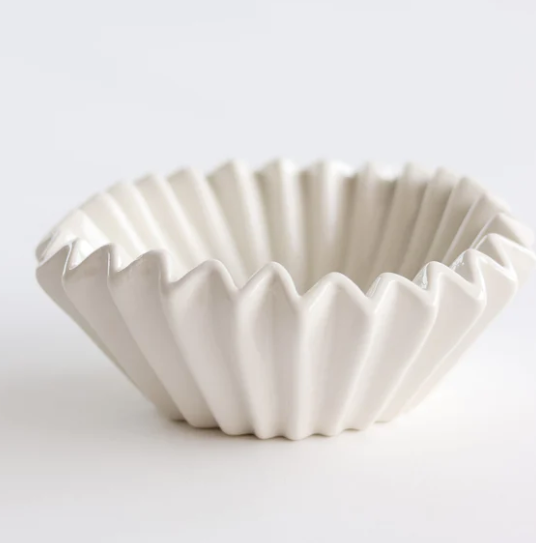 Stoneware Fluted Bowl Large