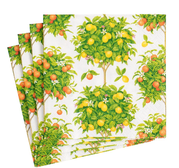 Citrus Topiaries Cocktail Napkins