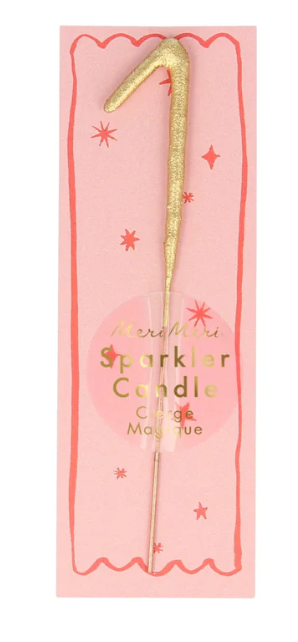 Mini Gold Sparkler Candle