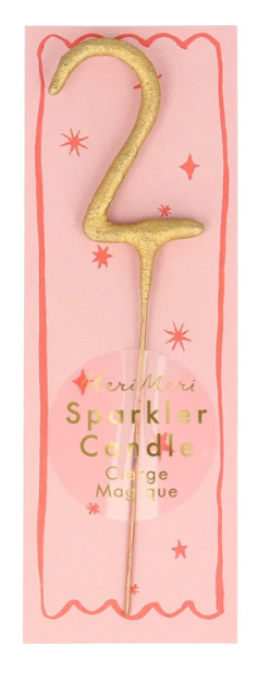 Mini Gold Sparkler Candle