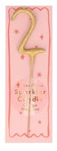 Load image into Gallery viewer, Mini Gold Sparkler Candle