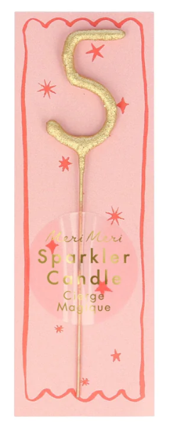 Mini Gold Sparkler Candle