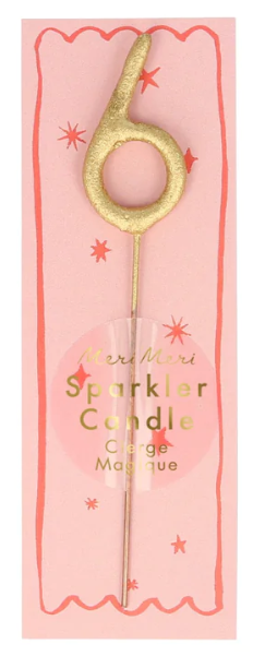 Mini Gold Sparkler Candle