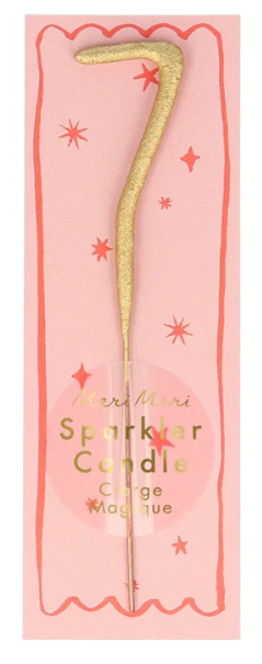 Mini Gold Sparkler Candle