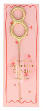 Load image into Gallery viewer, Mini Gold Sparkler Candle