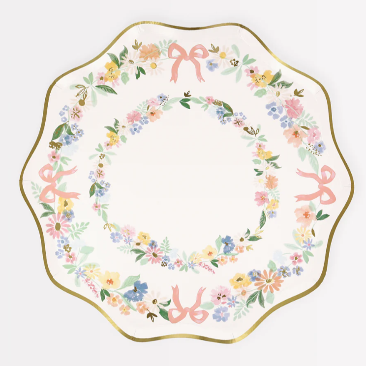 Elegant Floral Side Plates