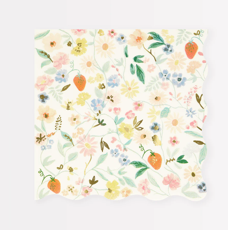 Elegant Floral Large Napkins