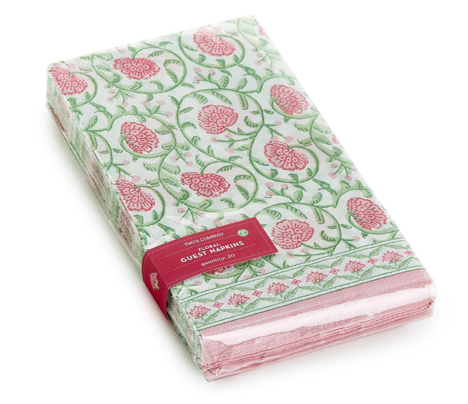 Floral Block Guest Napkins