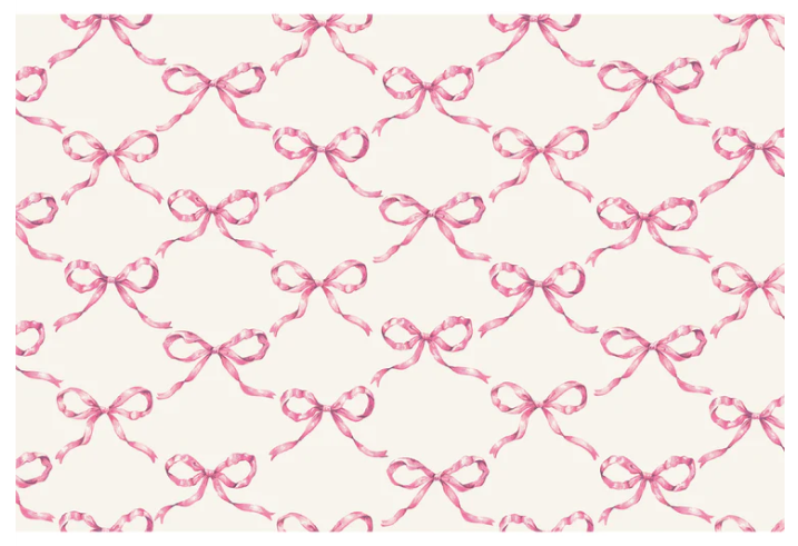 Pink Bow Placemat