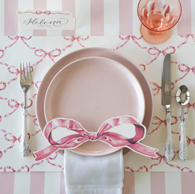 Pink Bow Placemat