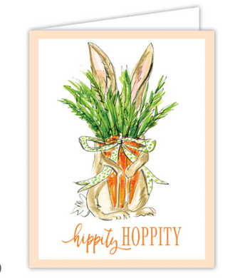 Bunny with Carrots Card
