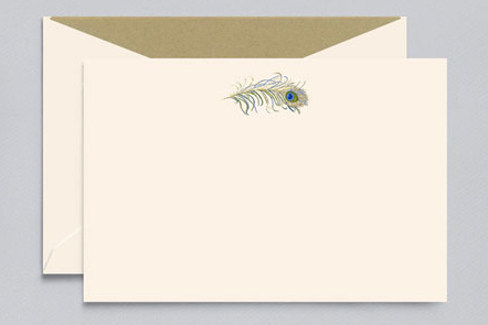 Peacock Feather Card