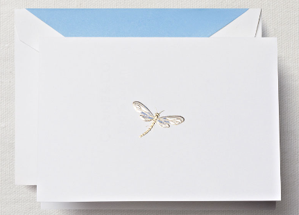 Dragonfly Folded Card- 3x5