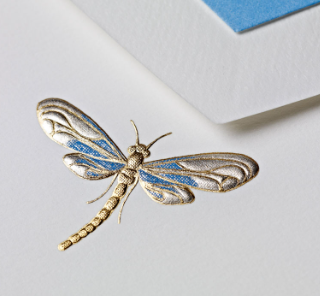 Dragonfly Folded Card- 3x5