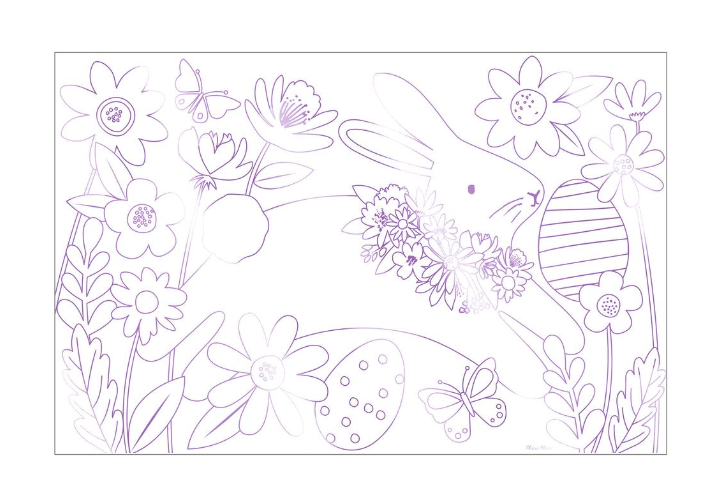 Easter Coloring Poster