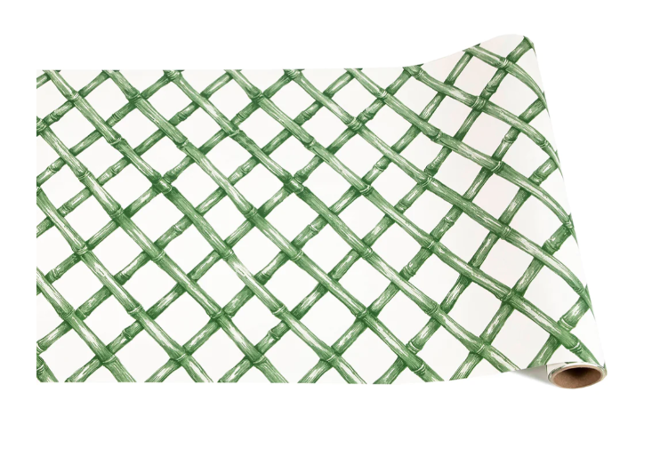 Green Lattice Table Runner