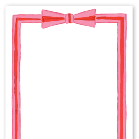 Pink Bow Notepad