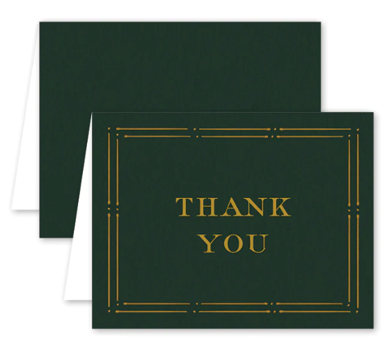 Dark Green Stationery Set